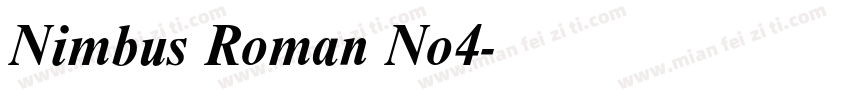 Nimbus Roman No4字体转换